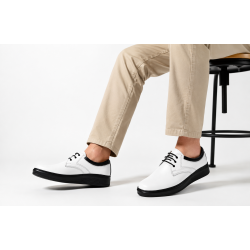 Marimea 39 Pantofi barbati albi casual din piele naturala - LRSY5AN