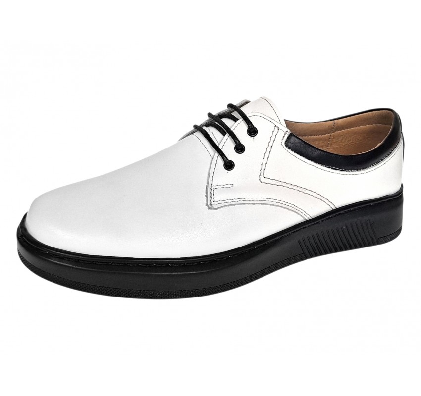 Marimea 39 Pantofi barbati albi casual din piele naturala - LRSY5AN