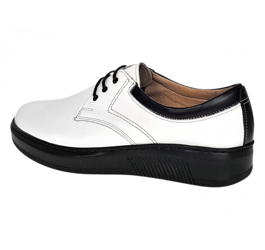 Marimea 39 Pantofi barbati albi casual din piele naturala - LRSY5AN