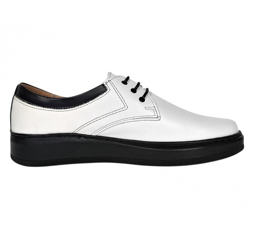 Marimea 39 Pantofi barbati albi casual din piele naturala - LRSY5AN