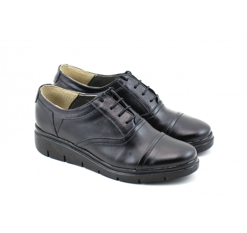 OFERTA marimea 36 -  Pantofi dama, din piele naturala, cu platforma - LRUT2N