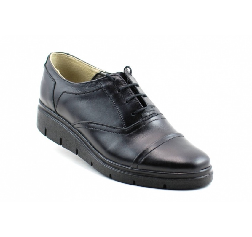 OFERTA marimea 36 -  Pantofi dama, din piele naturala, cu platforma - LRUT2N