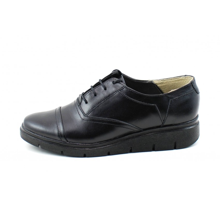 OFERTA marimea 36 -  Pantofi dama, din piele naturala, cu platforma - LRUT2N
