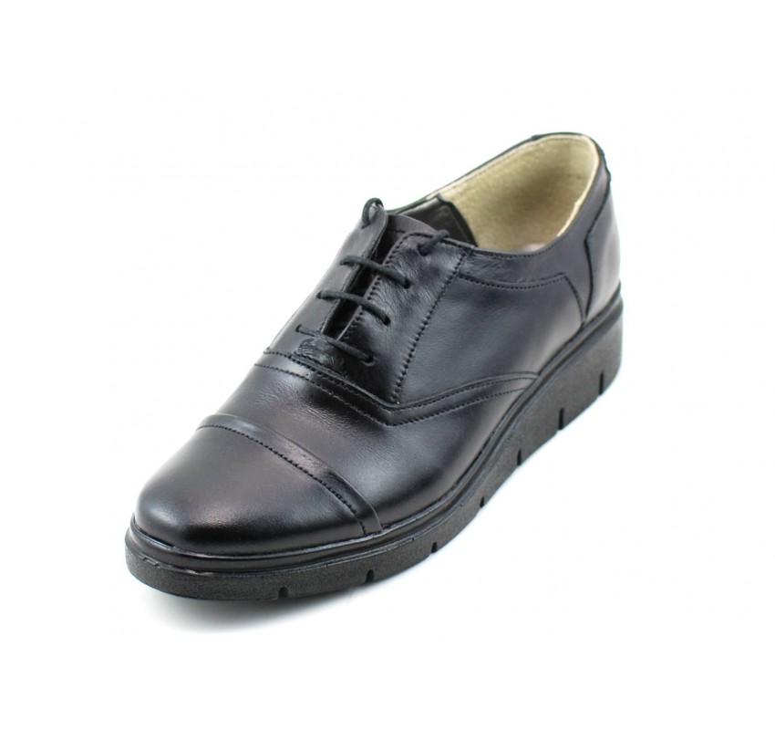 OFERTA marimea 36 -  Pantofi dama, din piele naturala, cu platforma - LRUT2N