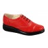 Oferta marimea 37, 40 - Pantofi dama rosii din piele naturala, cu platforme LRUT2R
