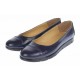 Oferta marimea 37 - Balerini dama bleumarin, casual din piele naturala box - Made in Romania LRUT3BLM