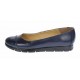 Oferta marimea 37 - Balerini dama bleumarin, casual din piele naturala box - Made in Romania LRUT3BLM