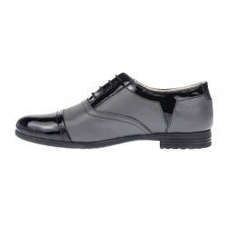 Marimea 40 Pantofi dama casual gri din piele naturala - LRUTNLACGRI