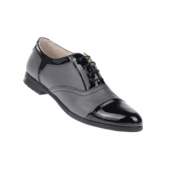 Marimea 40 Pantofi dama casual gri din piele naturala - LRUTNLACGRI