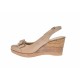 Oferta marimea  35,36, 38,40  -  Pantofi dama bej din piele naturala, cu platforme de 7cm LS100BEJ