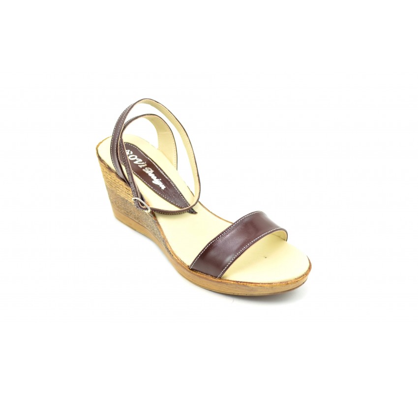 OFERTA marimea 39 - Sandale dama din piele naturala, Made in Romania - LS107M