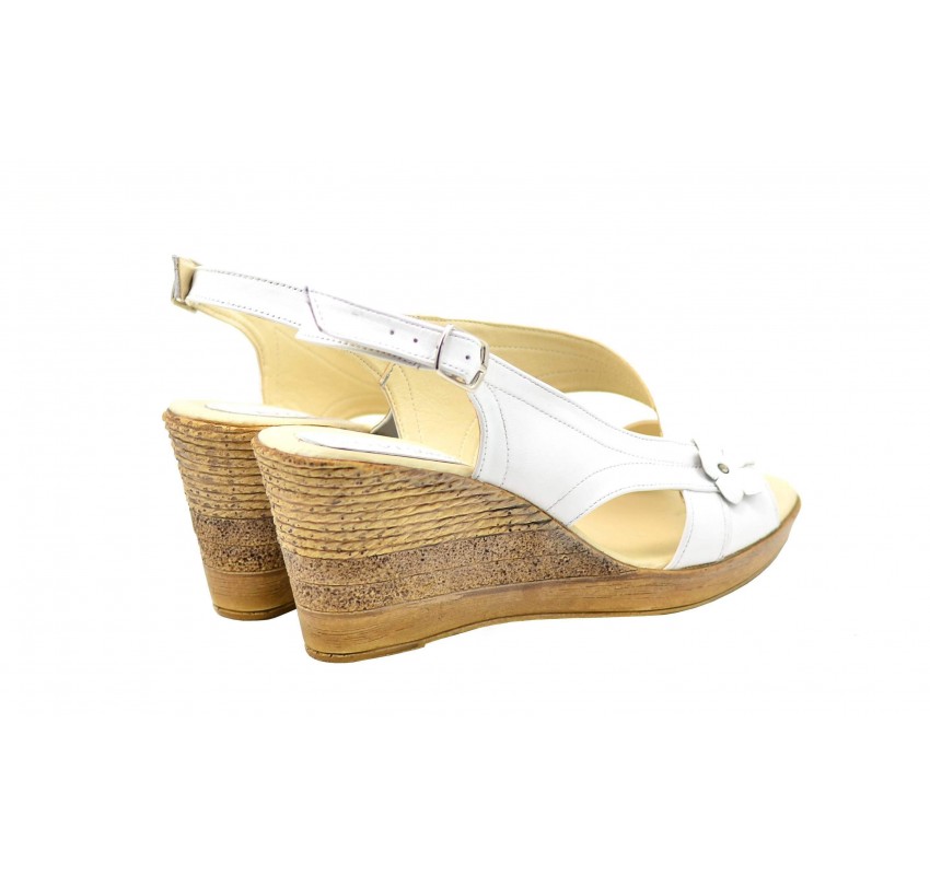 OFERTA  marimea 40 - Sandale dama cu platforma din piele naturala  - LS10XA