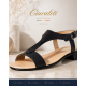 Marimea 39, 40 Sandale dama negre din piele naturala box LS16NBOX2