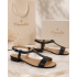 Marimea 39, 40 Sandale dama negre din piele naturala box LS16NBOX2