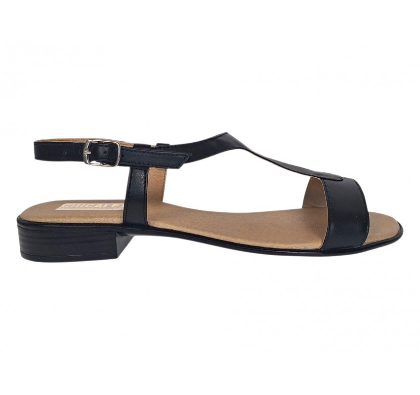 Marimea 39, 40 Sandale dama negre din piele naturala box LS16NBOX2