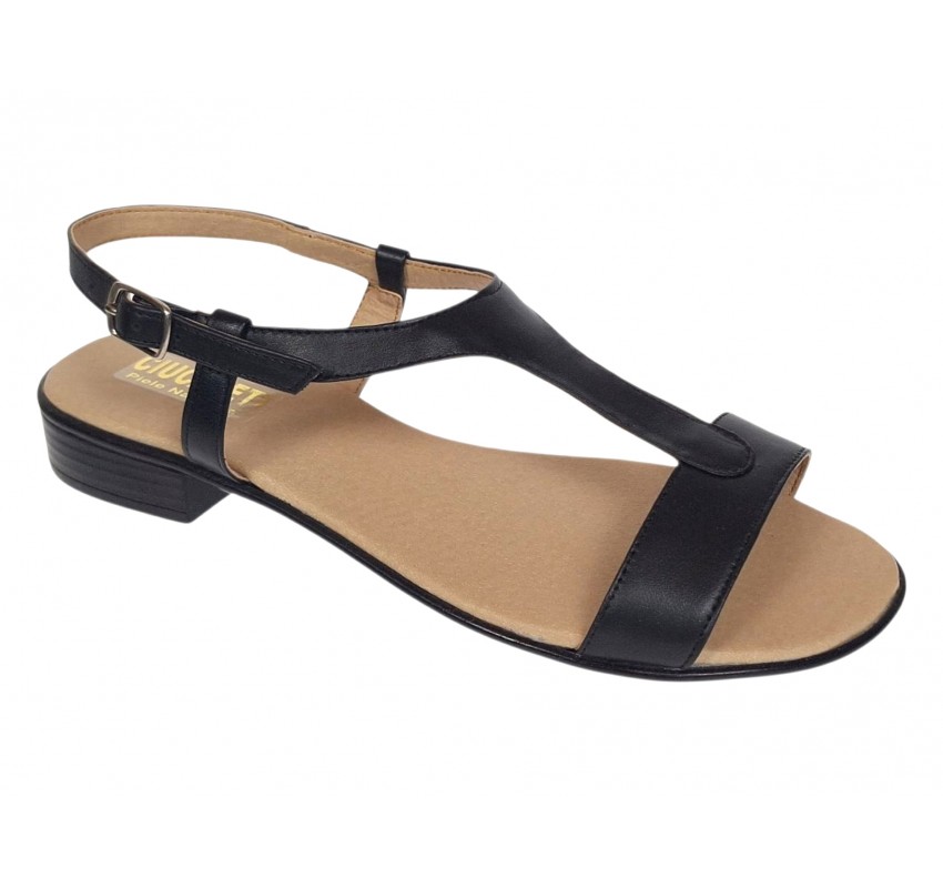 Marimea 39, 40 Sandale dama negre din piele naturala box LS16NBOX2