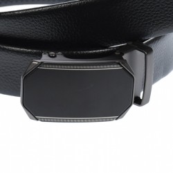 Curea din piele pentru barbati, catarama metalica fara ac, latime 3.5 cm, lungime reglabila, negru - LS232NNS Curea din piele pentru barbati, catarama metalica fara ac, latime 3.5 cm, lungime reglabila, negru - LS232NNS