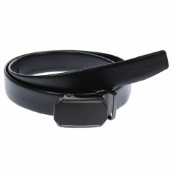 Curea din piele pentru barbati, catarama metalica fara ac, latime 3.5 cm, lungime reglabila, negru - LS232NNS Curea din piele pentru barbati, catarama metalica fara ac, latime 3.5 cm, lungime reglabila, negru - LS232NNS