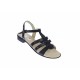 OFERTA MARIMEA  38,  40  - Sandale dama negre din piele naturala, CORA, LS2NBOX
