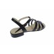 OFERTA MARIMEA  38,  40  - Sandale dama negre din piele naturala, CORA, LS2NBOX