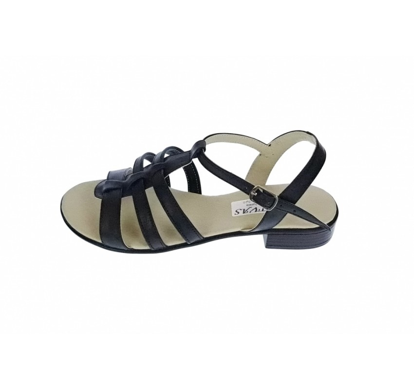 OFERTA MARIMEA 38, 40 - Sandale dama negre din piele naturala, CORA, LS2NBOX OFERTA MARIMEA 38, 40 - Sandale dama negre din piele naturala, CORA, LS2NBOX