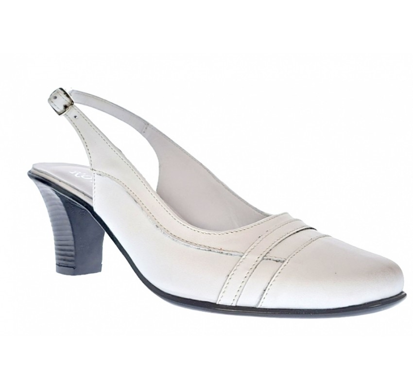 Oferta marimea 38 - Pantofi dama decupati, eleganti, din piele naturala box, cu toc7cm - LS301ABOX