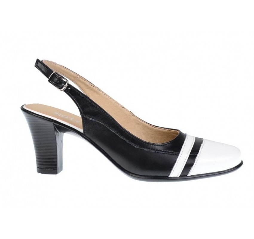 Pantofi dama marimea 36 - Model decupat din piele naturala LS301AN