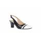 Oferta marimea 36 - Pantofi dama, eleganti, decupati, din piele naturala, varf lacuit,  toc de 7 cm - LS301AN
