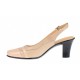 Pantofi dama decupati, Marimea 39 - Model din piele naturala LS301BEJBEJ