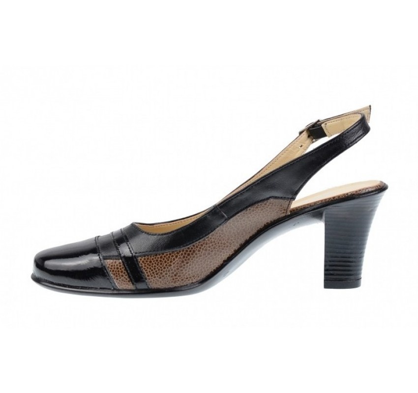 Pantofi dama eleganti Marimea 36 - Model decupat din piele naturala, cu toc 5cm - LS301N