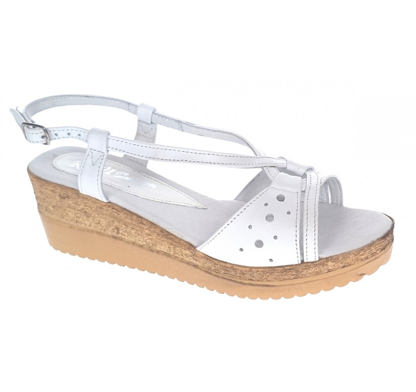 Sandale dama din piele naturala cu platforme de 6 cm LS36A2 Marimea 39 Sandale dama din piele naturala cu platforme de 6 cm LS36A2 Marimea 39