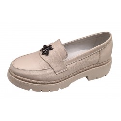 Pantofi dama casual din piele naturala - Model Sweet Cream Bee