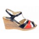 OFERTA! marimea 37, 38, 39 -  Sandale dama din piele naturala cu platforma - LS50RABL
