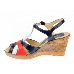 OFERTA! marimea 37, 38, 39 -  Sandale dama din piele naturala cu platforma - LS50RABL