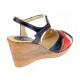 OFERTA! marimea 37, 38, 39 -  Sandale dama din piele naturala cu platforma - LS50RABL