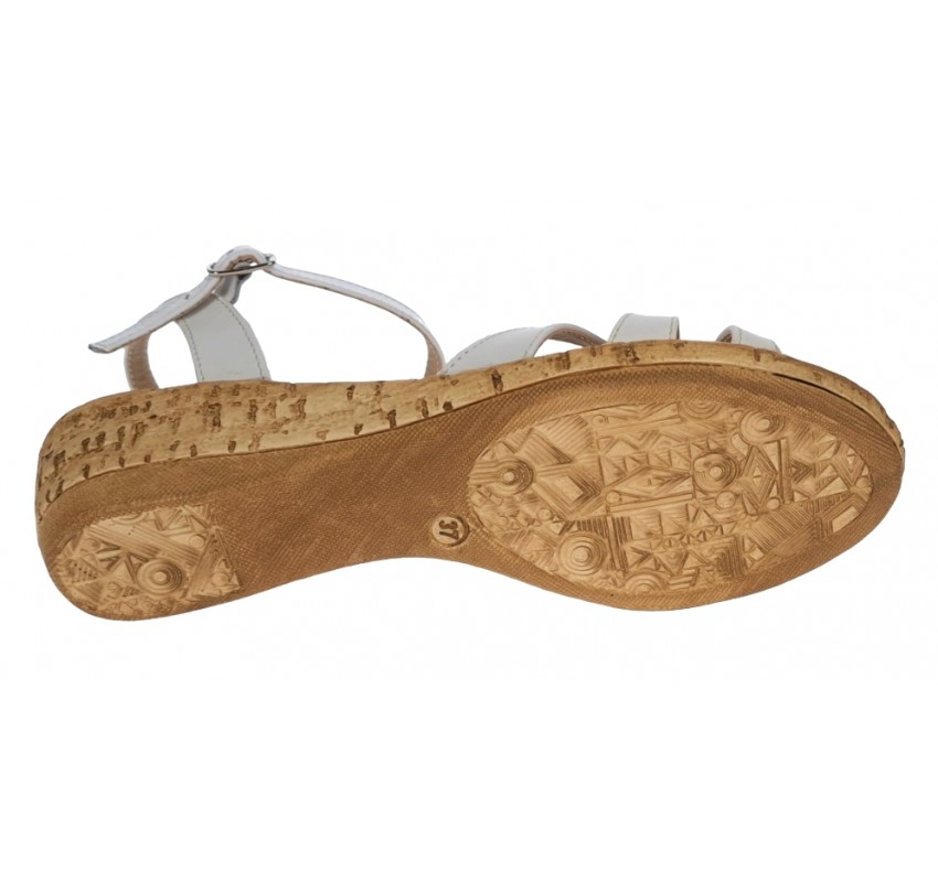 Oferta marimea 36  -Sandale dama din piele naturala, cu platforma de 5cm LS51A