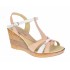 Sandale dama din piele naturala platforme de 7 cm - LS51BEJA