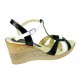 Marimea 39 Sandale dama din piele naturala - Model Negru cu alb LS51NA Marimea 39 Sandale dama din piele naturala - Model Negru cu alb LS51NA