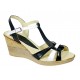 Marimea 39 Sandale dama din piele naturala - Model Negru cu alb LS51NA Marimea 39 Sandale dama din piele naturala - Model Negru cu alb LS51NA