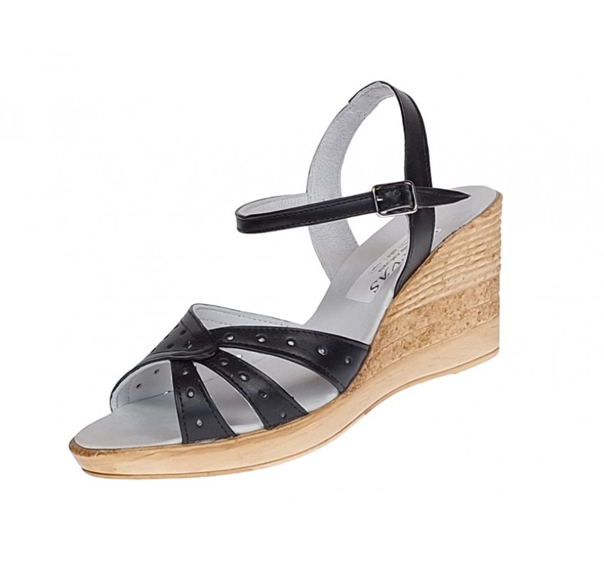 OFERTA marimea 35 Sandale dama din piele naturala cu platforme negru LS55NBOX OFERTA marimea 35 Sandale dama din piele naturala cu platforme negru LS55NBOX
