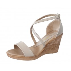 Oferta  marimea 36 - Sandale dama din piele naturala bej  LS7BEJ2