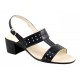 Marimea 36, 37 - Sandale dama din piele naturala - Model negru box LS7NBOX