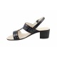 Marimea 36, 37 - Sandale dama din piele naturala - Model negru box LS7NBOX