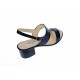 OFERTA MARIMEA 40 - Sandale dama din piele naturala, negru, lac, toc de 5cm, LS7NLBOX