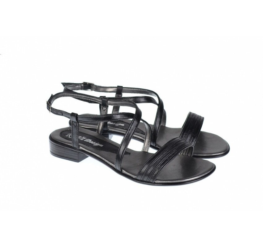 Oferta marimea 37 -  Sandale dama din piele naturala cu platforma joasa - cod LS8N