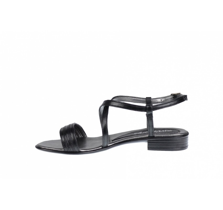 Oferta marimea 37 -  Sandale dama din piele naturala cu platforma joasa - cod LS8N