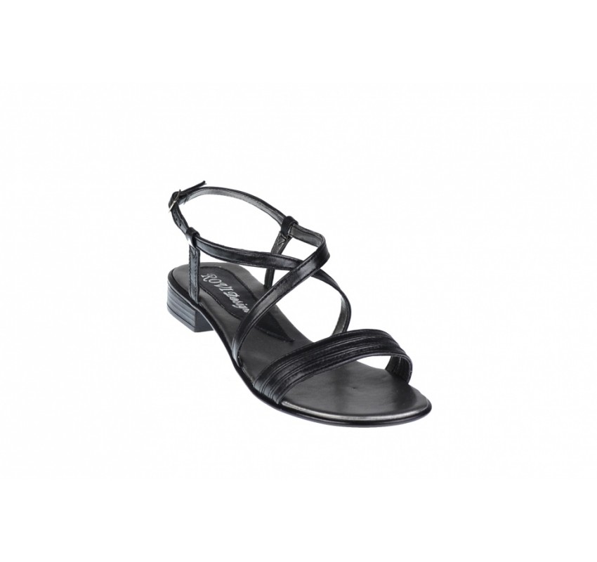 Oferta marimea 37 -  Sandale dama din piele naturala cu platforma joasa - cod LS8N
