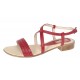 Oferta marimea 37 38 Sandale dama din piele naturala rosu  - LS8R