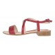 Oferta marimea 37 38 Sandale dama din piele naturala rosu  - LS8R