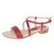Oferta marimea 37 38 Sandale dama din piele naturala rosu  - LS8R